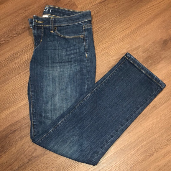 LOFT Denim - Ann Taylor Modern Straight Crop